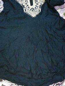 Black short frock 🖤with patchwork