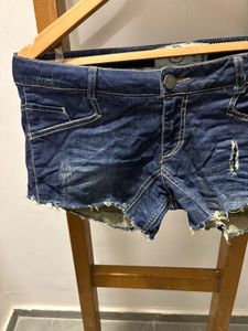 Beautiful Distressed Denim Shorts