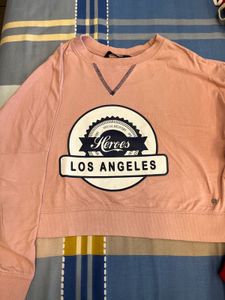 Pink "Heroes Los Angeles" Sweatshirt
