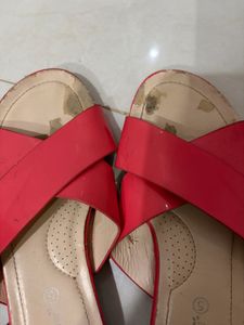 Stylish Coral Flat Sandals