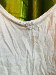 White Tank Top - Cute and Simple