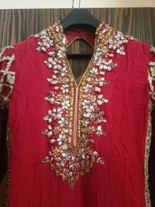 Beautiful Gottapatti Red  Suit😍❤️