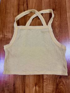 Yellow Crop Tank Top