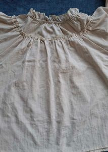 Vintage Ruffled Neck Blouse