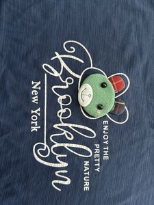Navy Blue Brooklyn Graphic T-Shirt