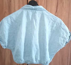 Cute Cropped Denim Top (Size 9-10Y / Fi