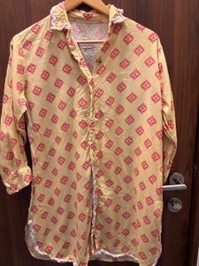 Yellow Printed Kurta set