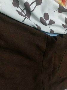 Chic coffee brown dress with top COMBO
