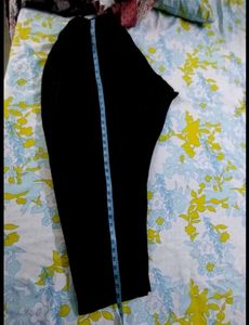 Black Pakistani embroidered patch work Kurt Set