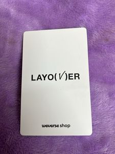 V Layover weverse POB official photocard