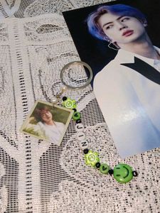 DIY BTS jin keychain 💜