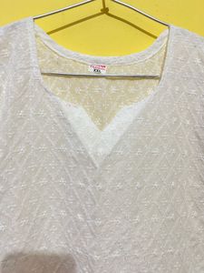Chikankari Short Kurti