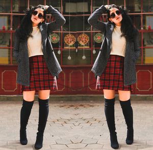 Classic Checked Mini Skirt