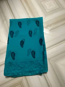 Light Weight Blue Saree