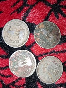 Vintage 25 Paise Coins - 1936 Collection