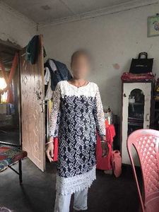 Elegant Black Lace kurti