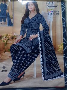 Bandhani Print dress material with Dupatta