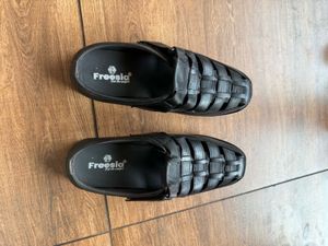 Freesia Black Woven Sandals