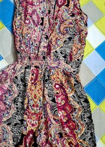 Boho Paisley Print Jumpsuit