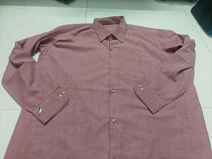 Men's Classic Red Button-Up Shirt