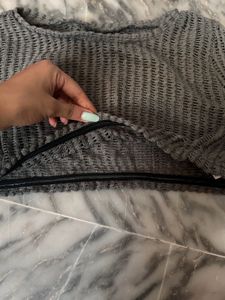 Dark Green Crochet Top