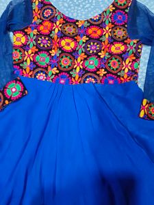 Beautiful Blue Ethnic Gown and new shampoo free