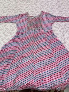 Beautiful Pink Striped Kurta💕