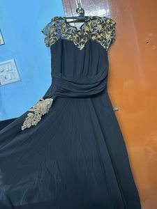 Elegant Black &amp; Gold Dress