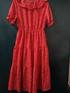 Chic Red Polka Dot , size s- m