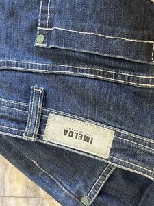 Classic Blue Denim Jeans Low Waist