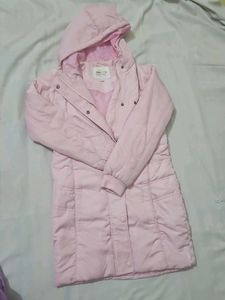 Pink Puffer Jacket with Hood