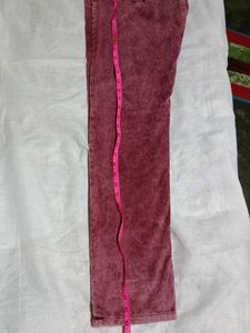 Washed Red Jeans
