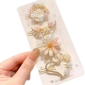 Cute Floral Hair Clip Set