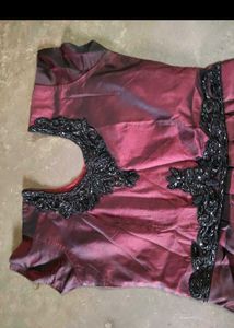Elegant Burgundy Gown
