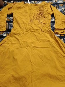 Yellow Embroidered dress