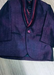 Boys Burgundy  Suit Set