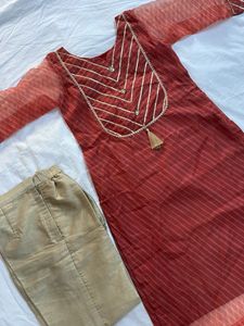 ORGANZA BANARASI SUIT SET