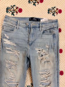 Hollister Ripped Light Wash Jeans