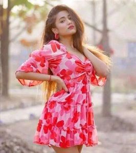 Floral Print Mini Dress