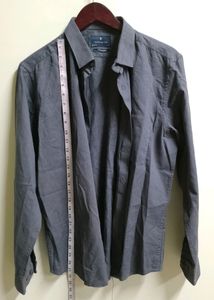 Gray Long Sleeve Button Down