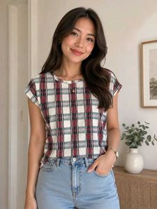 Classic Plaid Cropped Top ✨️🎀