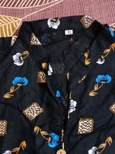 Patterned Black Kurti