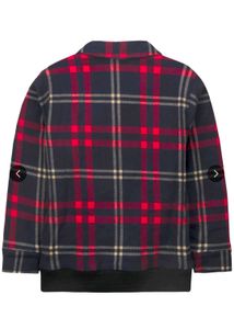 Kids Plaid Bomber Jacket