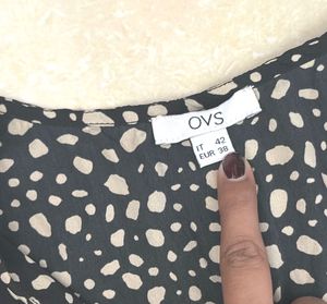 OVS Chic Black &amp; White Print A-Line Dress