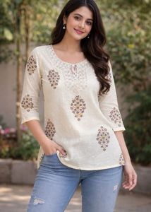 Elegant Printed Kurta