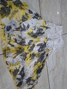 Bohemian Floral Print Scarf frock
