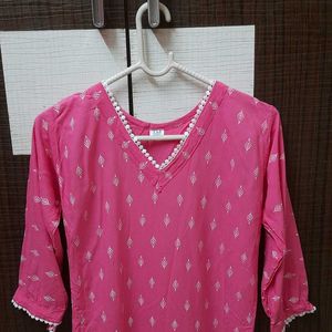 Pretty Pink Printed Kurta💗
