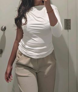 White One-Shoulder Top