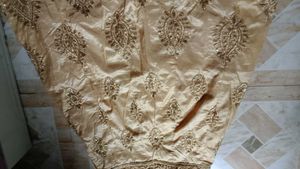 Elegant Gold Embroidered Lehenga Skirt