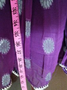 Purple Polka Dot Sharara Kameez